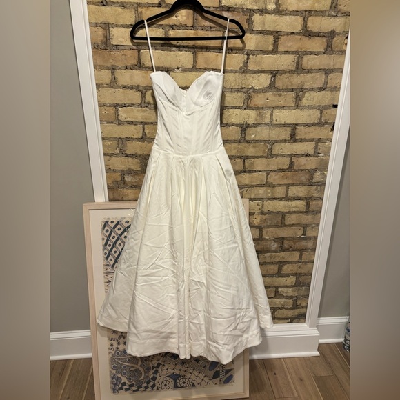 House of CB White Strapless Midi Dress - Picture 5 of 9